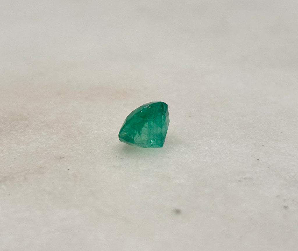1.39 CARAT 7.16 X 7.10 NATURAL LOOSE COLOMBIAN EMERALD -ROUND CUT