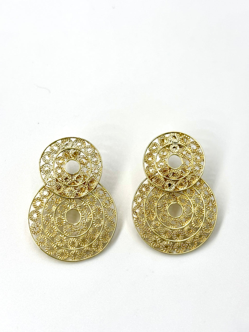 Gold Watermark Earrings